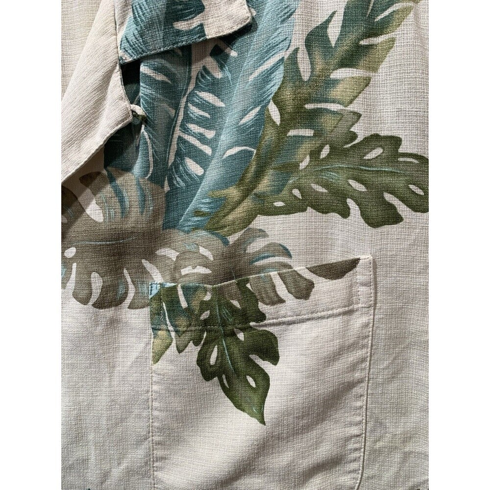 Island Shores Hawaiian Shirt Mens Large 100% Washable Silk Button Up Large - Picture 9 of 16
